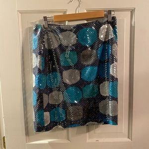 Ann Taylor Sequin Short Skirt perfect for a party